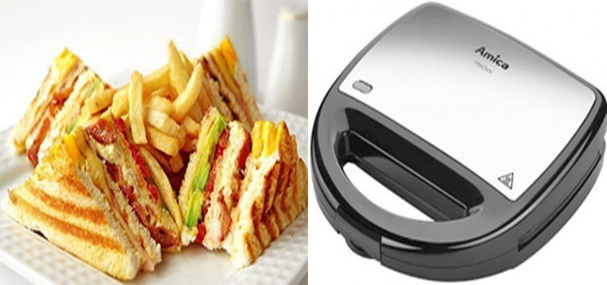 Máy làm bánh sandwich Amica SMK3011 - Hàng chính hãng