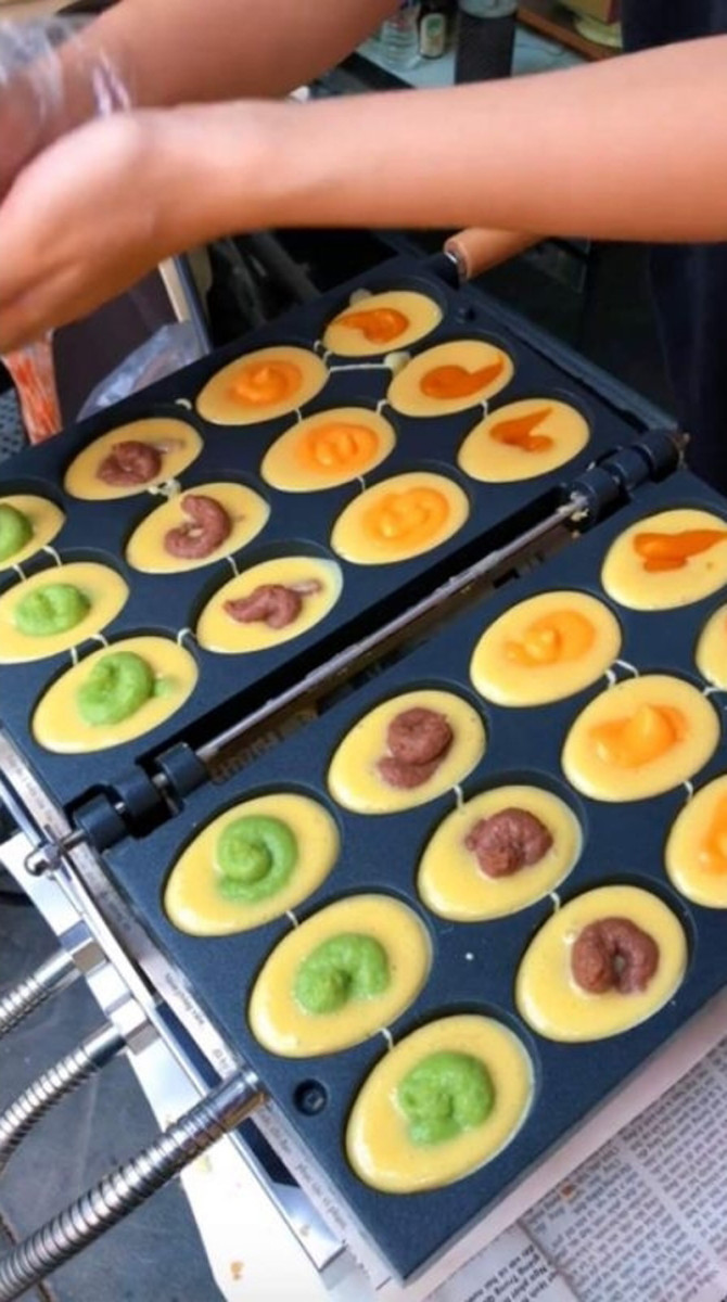 Máy làm bánh hình quả trứng gà 12 cái - Hàng chính hãng