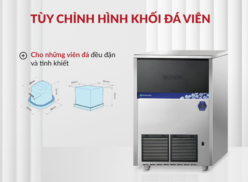 Máy làm đá công nghiệp Woosung WSIM-050A - Hàng chính hãng