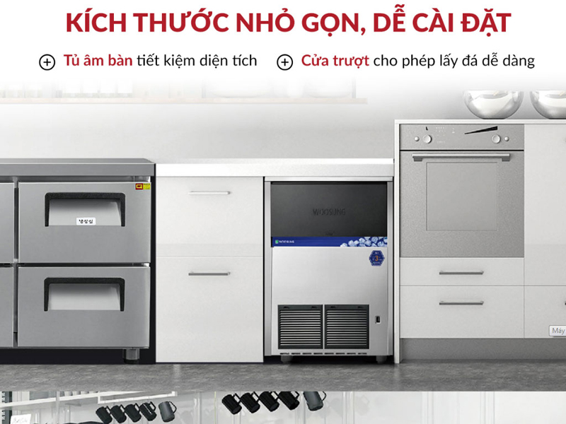 Máy làm đá công nghiệp Woosung WSIM-100A - Hàng chính hãng