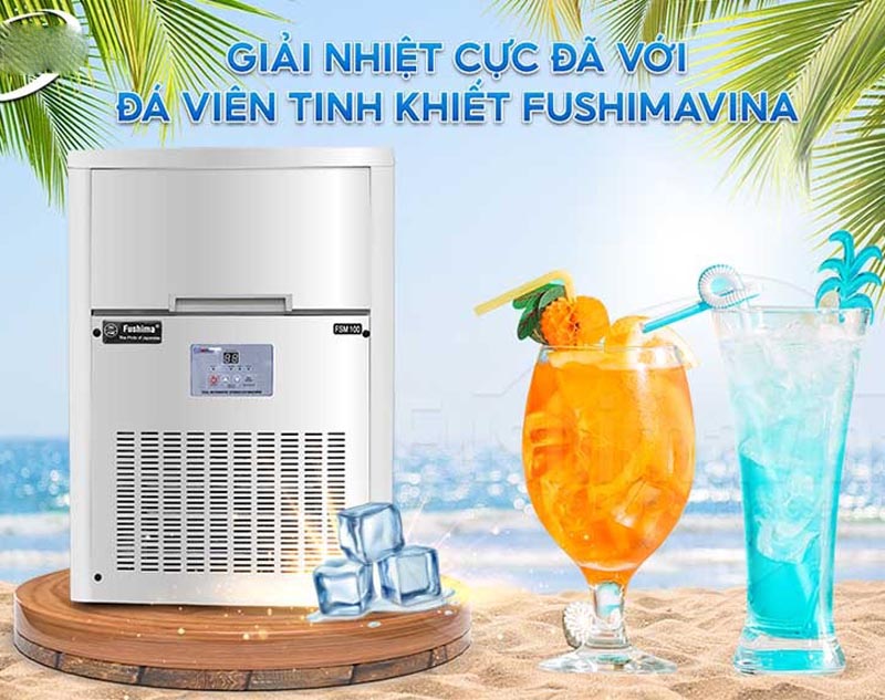 Máy làm đá viên 100kg Fushima FSM100 - Hàng chính hãng