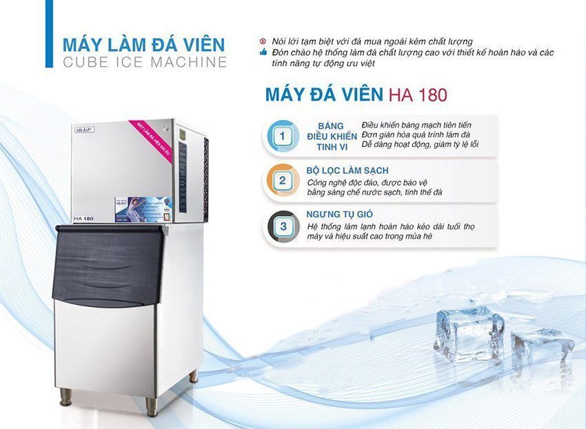 Máy làm đá viên Hải Âu HA-180 - Hàng chính hãng
