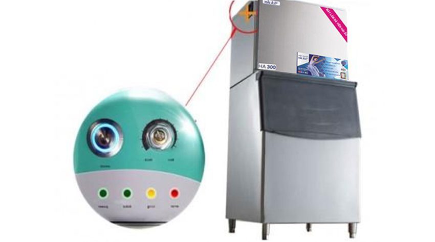 Bảng điều khiển của máy làm đá viên Hải Âu HA-300