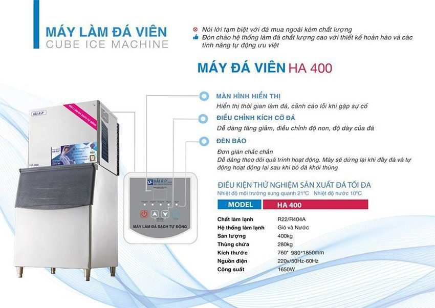 Máy làm đá viên Hải Âu HA-400 - Hàng chính hãng