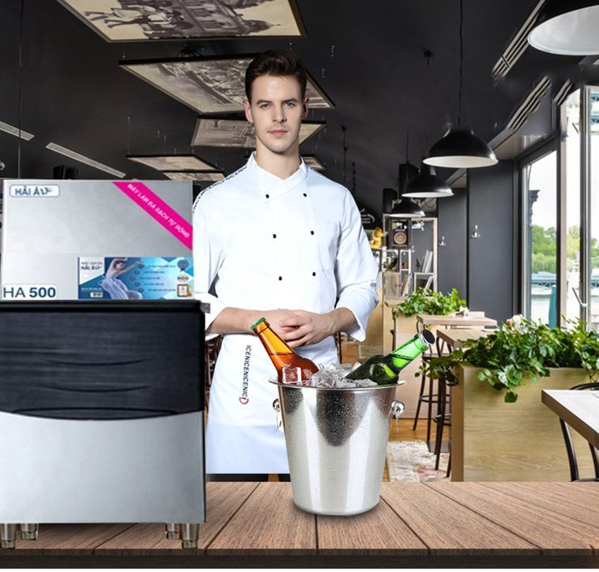 Máy làm đá viên Hải Âu HA-500 với thiết kế sang trọng