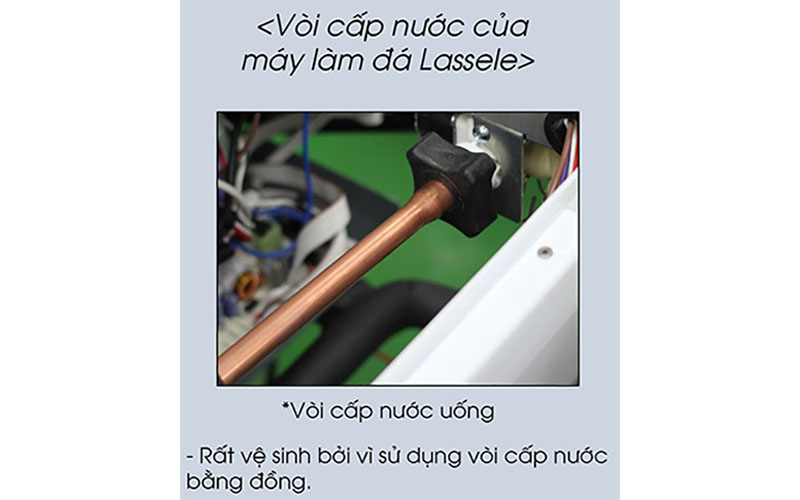 Máy làm đá viên Lassele LUI-60A - Hàng chính hãng