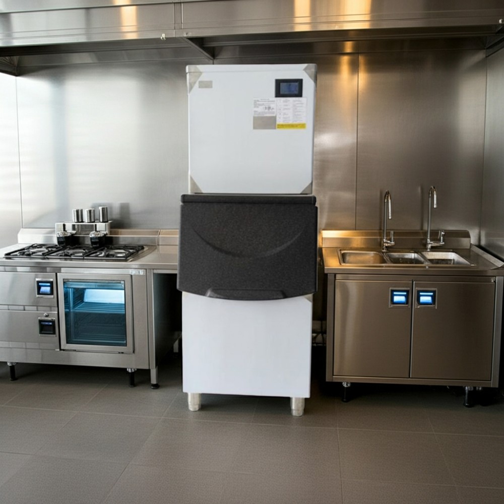 Máy làm đá viên công nghiệp Oucboll ZFK330W - Hàng chính hãng