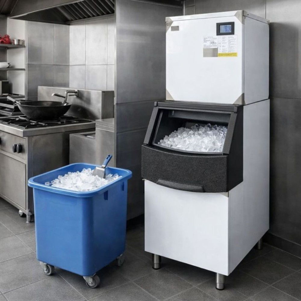 Máy làm đá viên công nghiệp Oucboll ZFK330W - Hàng chính hãng