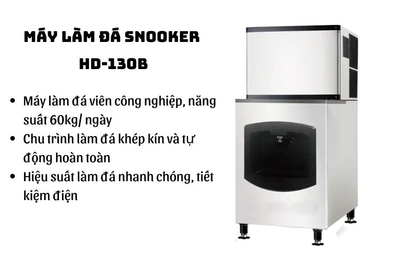 Máy làm đá Snooker HD-130B - Hàng chính hãng