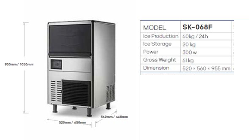 Máy làm đá tuyết Snooker SK-068F - Hàng chính hãng