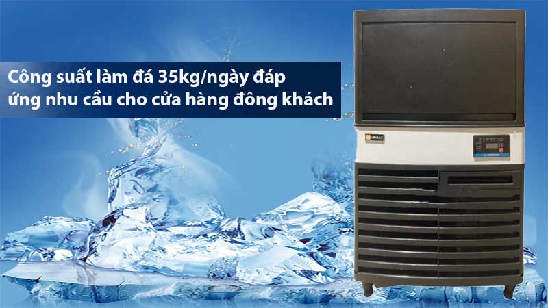 Công suất làm đá của Máy làm đá viên Unibar IM-35