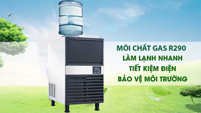 Môi chất làm lạnh của Máy làm đá viên công nghiệp Snooker SK-120PT