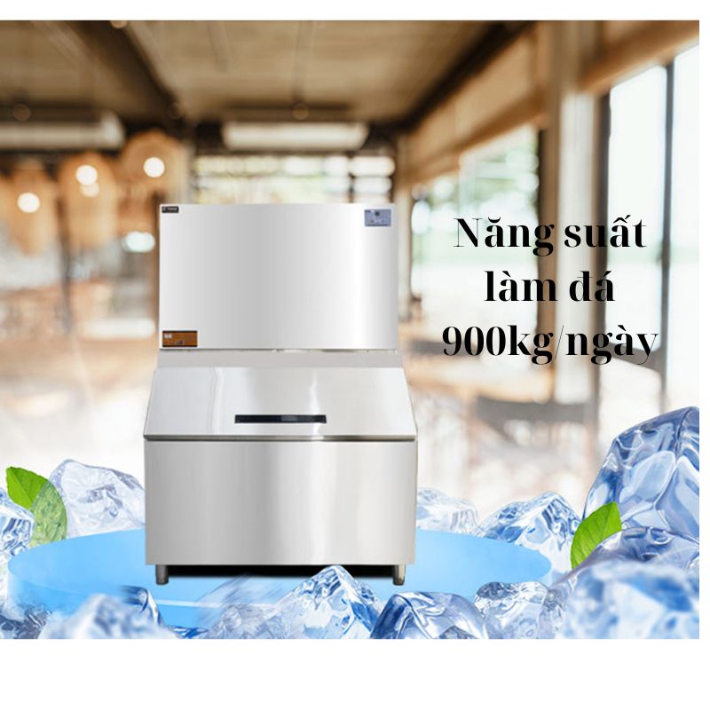 Năng suất làm đá 900kg/ngày, đáp ứng nhu cầu sử dụng liên tục cho nhà hàng, khách sạn,..