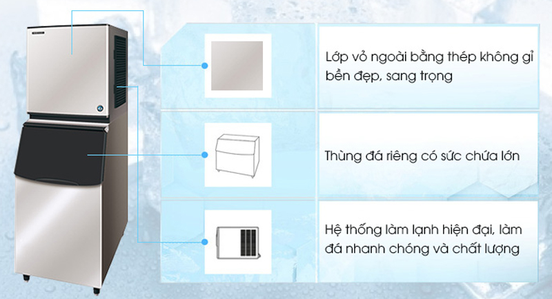 Máy làm đá viên Hoshizaki KMD-201AB - Hàng chính hãng