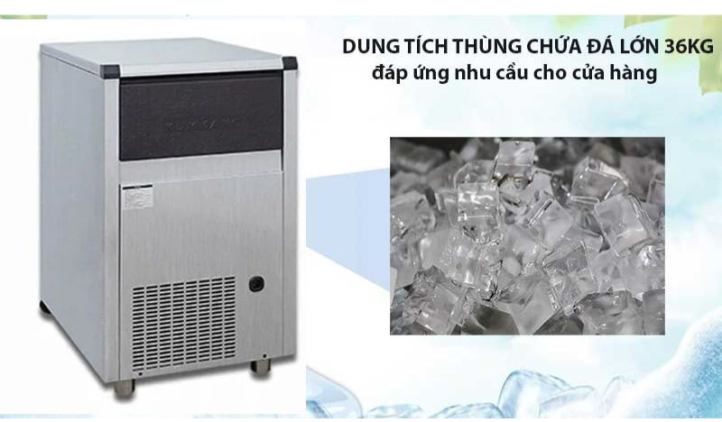 Tạo ra năng suất 30kg/ ngày, đáp ứng nhu cầu sử dụng cho các quán trà sữa, cà phê,...