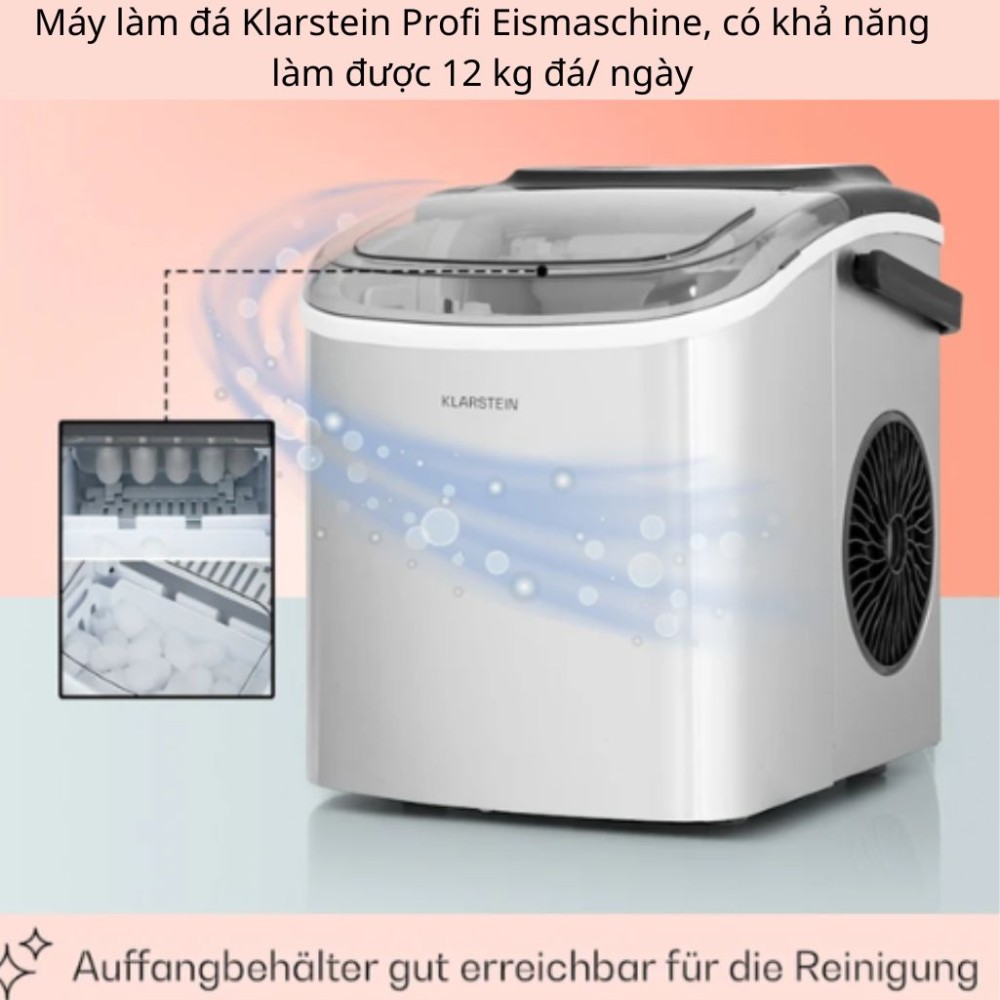 Máy làm đá Klarstein Profi Eismaschine - Hàng chính hãng