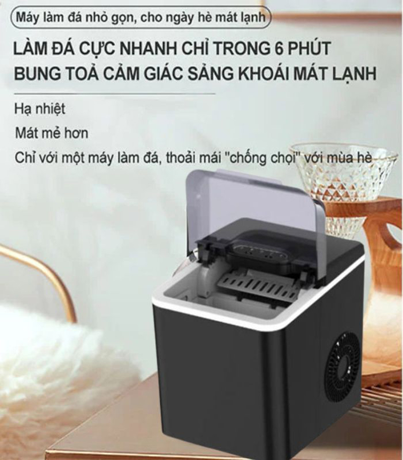 Máy làm đá viên mini Fujihome IM1218 - Hàng chính hãng