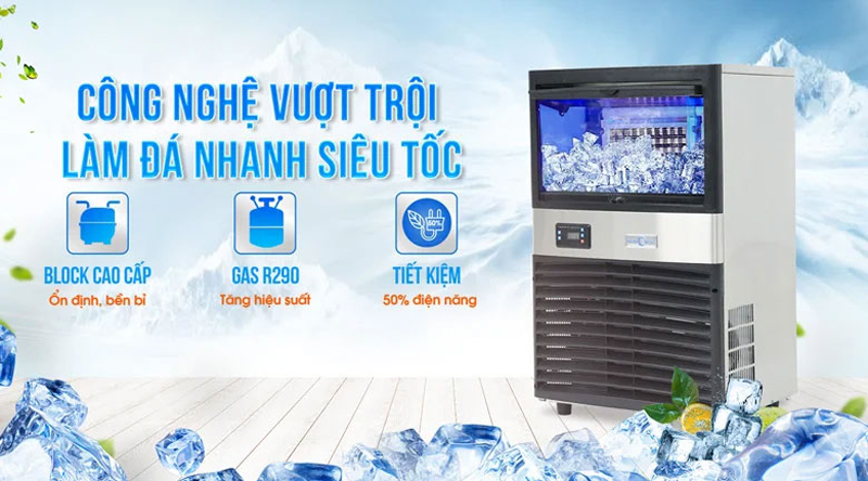 Máy làm đá viên Newcool ZB-150A - Hàng chính hãng