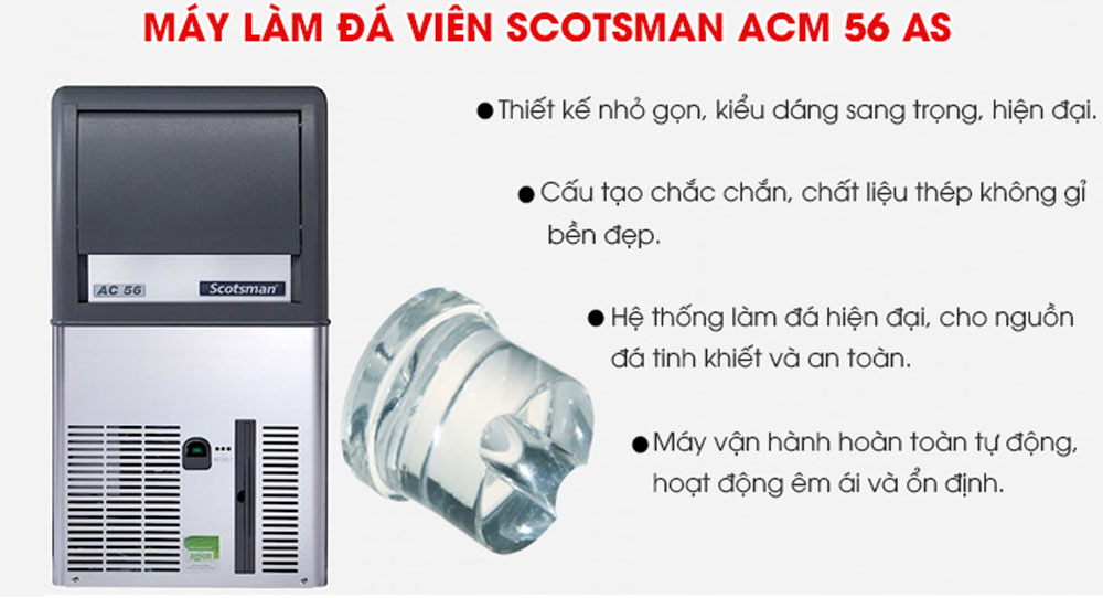 Máy làm đá viên Scotsman ACM56AS - Hàng chính hãng