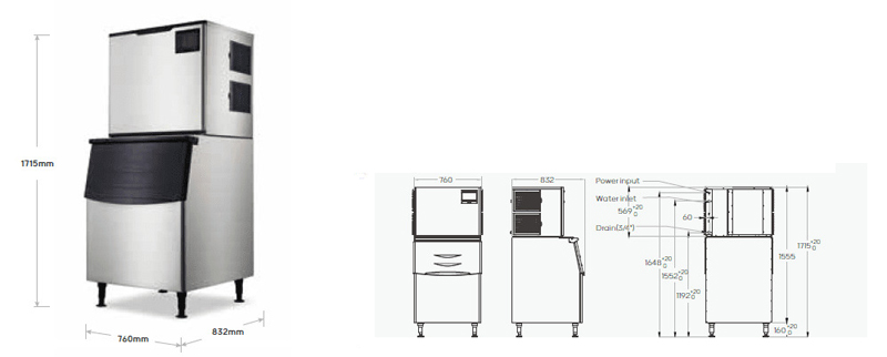 Máy làm đá viên Snooker SK-500P - Hàng chính hãng