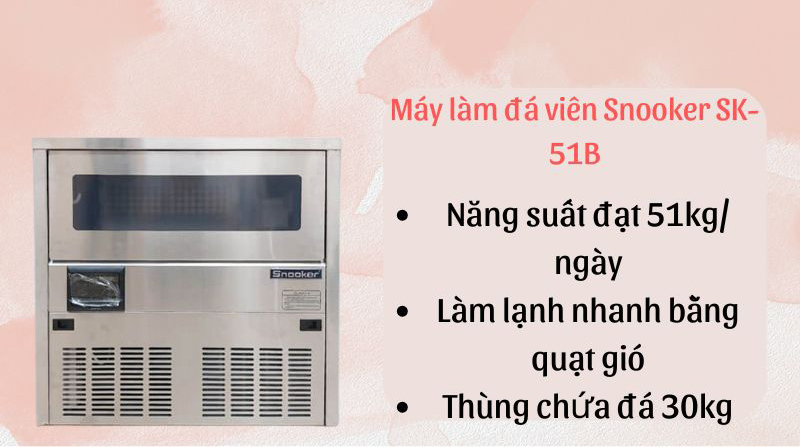 Máy làm đá viên Snooker SK-51B - Hàng chính hãng