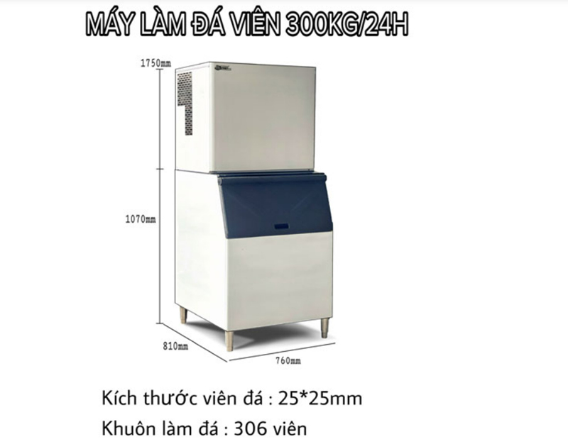 Máy làm đá viên Snow Village AP-300 - Hàng chính hãng