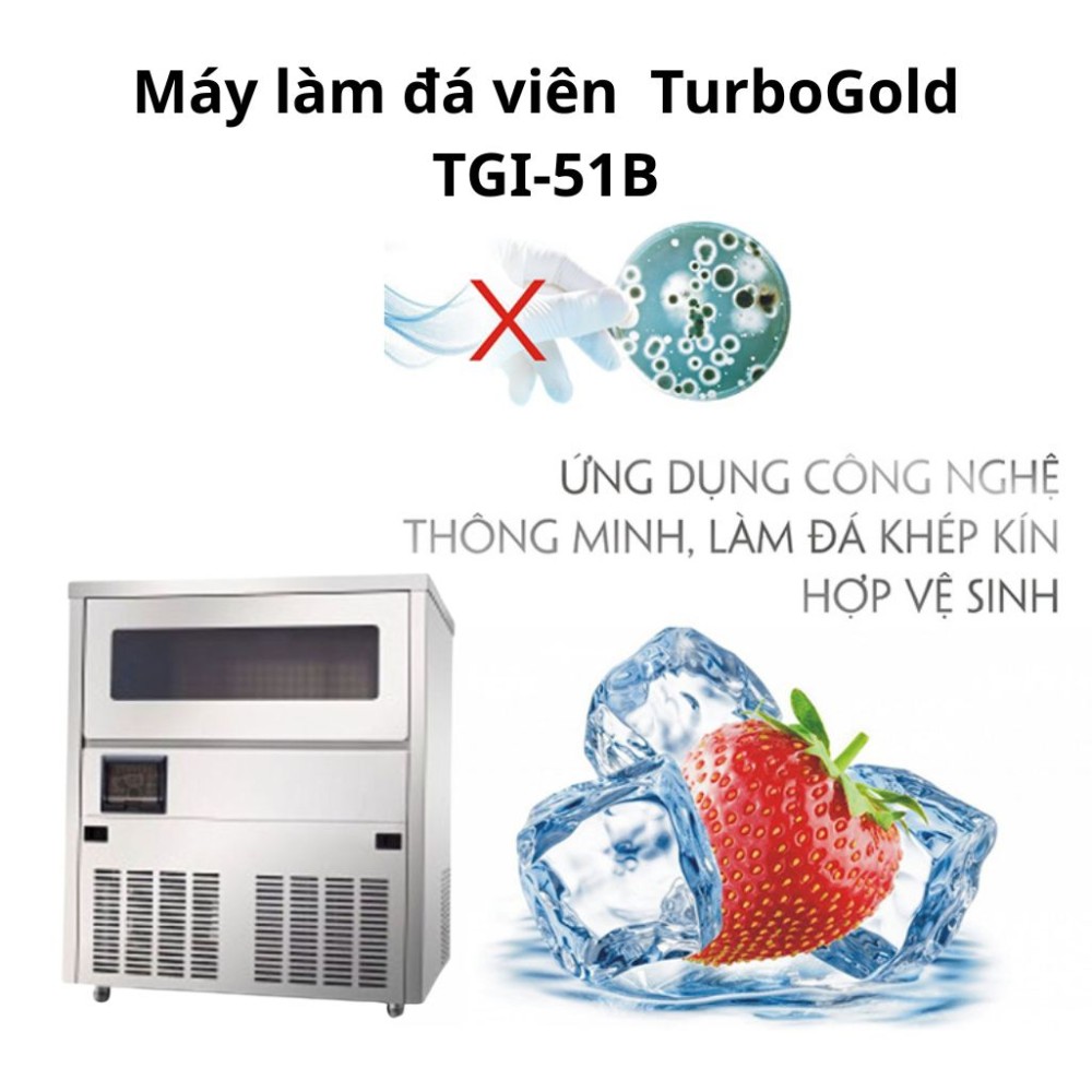 Máy làm đá viên TurboGold TGI-51B - Hàng chính hãng