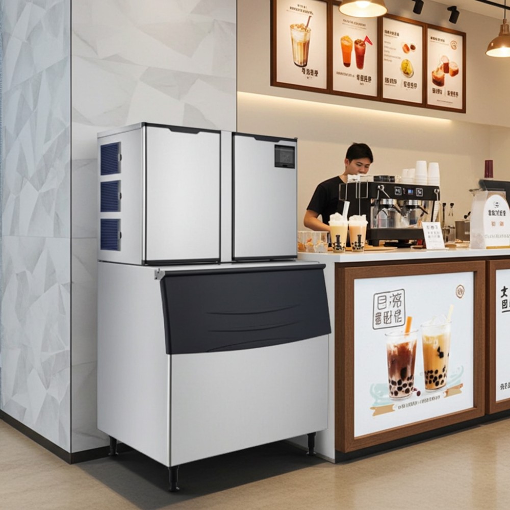 Công suất lớn, sản xuất tới 900 kg đá mỗi ngày, phù hợp cho mục đích kinh doanh