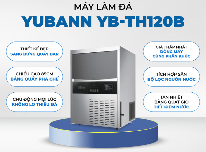 Máy làm đá công nghiệp Yubann YB-TH120B - Hàng chính hãng