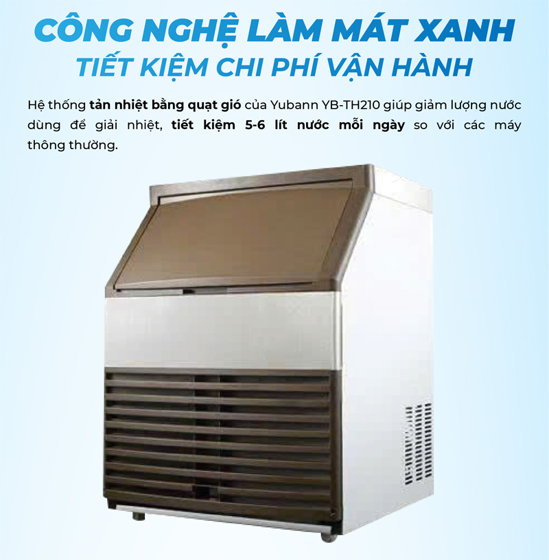Máy làm đá công nghiệp Yubann YB-TH210 - Hàng chính hãng