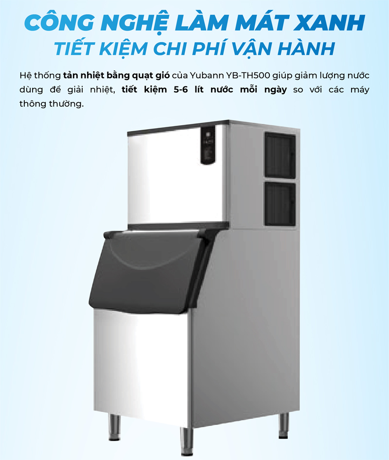 Máy làm đá công nghiệp Yubann YB-TH500 - Hàng chính hãng