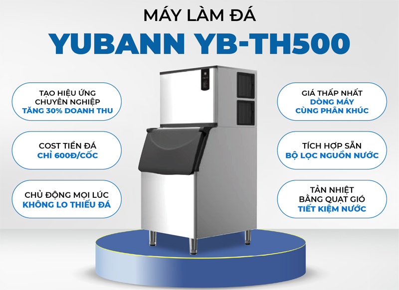 Máy làm đá công nghiệp Yubann YB-TH500 - Hàng chính hãng