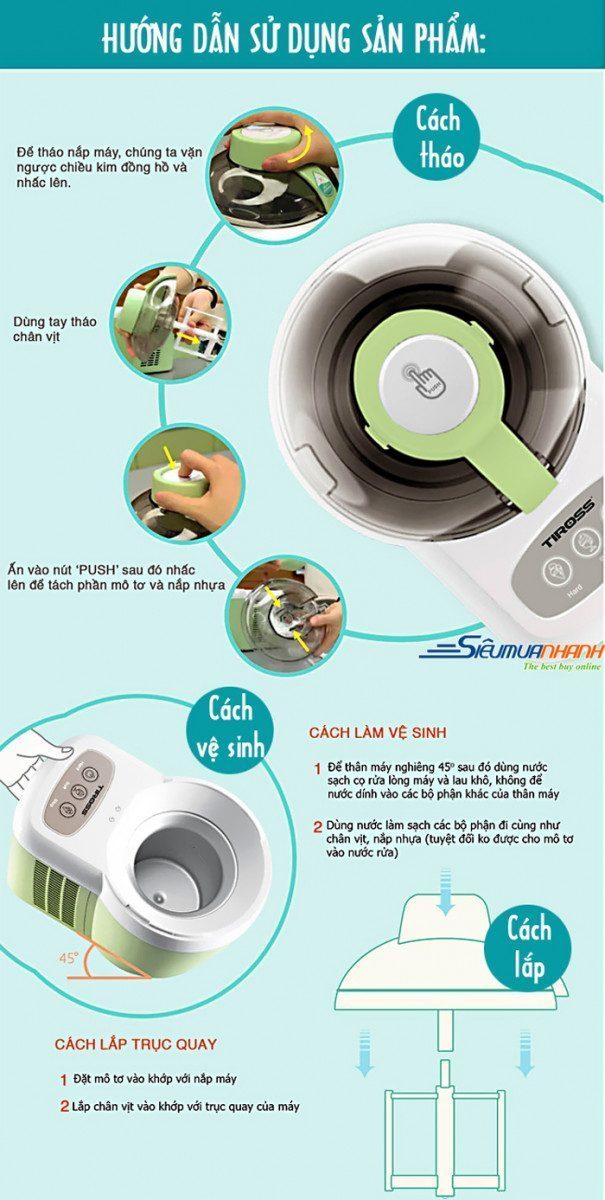 Máy làm kem Tiross TS9090 - Hàng chính hãng