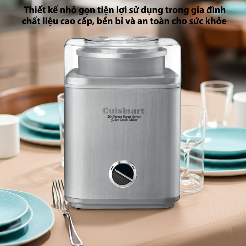 Máy làm kem mini Cuisinart ICE-30BCHK 2 lít - Hàng chính hãng