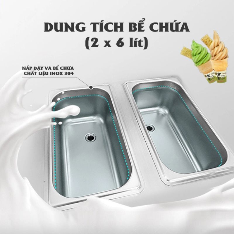 Máy làm kem tươi Yinshuo BQC-1800 - Hàng chính hãng