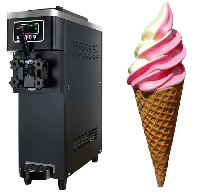 Máy làm kem tươi 1 vòi Yinshuo BQM-12 màu đen