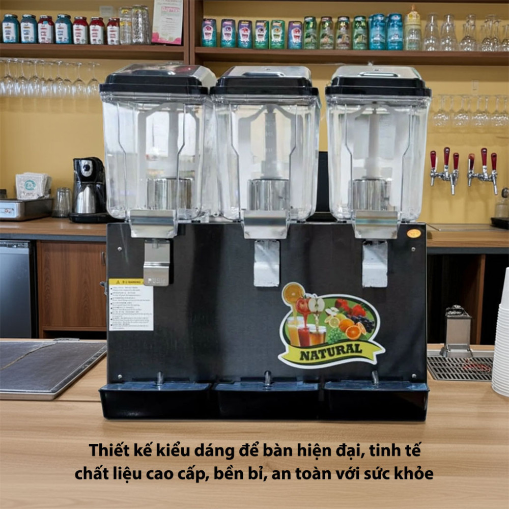 Máy làm lạnh đồ uống 3 ngăn Yubann CB-48L - Hàng chính hãng