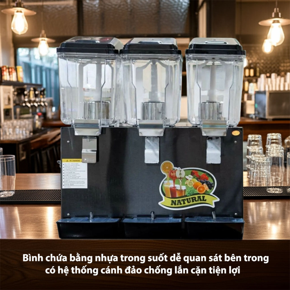 Máy làm lạnh đồ uống 3 ngăn Yubann CB-48L - Hàng chính hãng