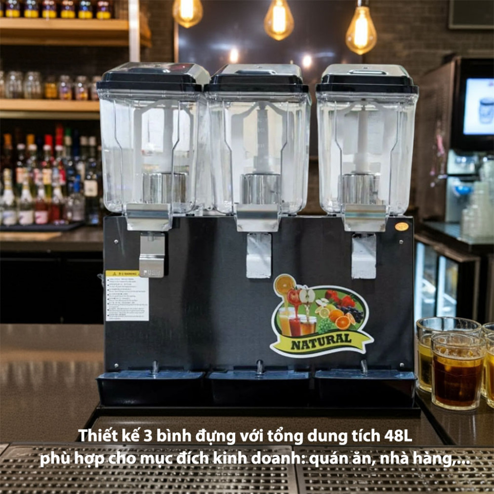 Máy làm lạnh đồ uống 3 ngăn Yubann CB-48L - Hàng chính hãng