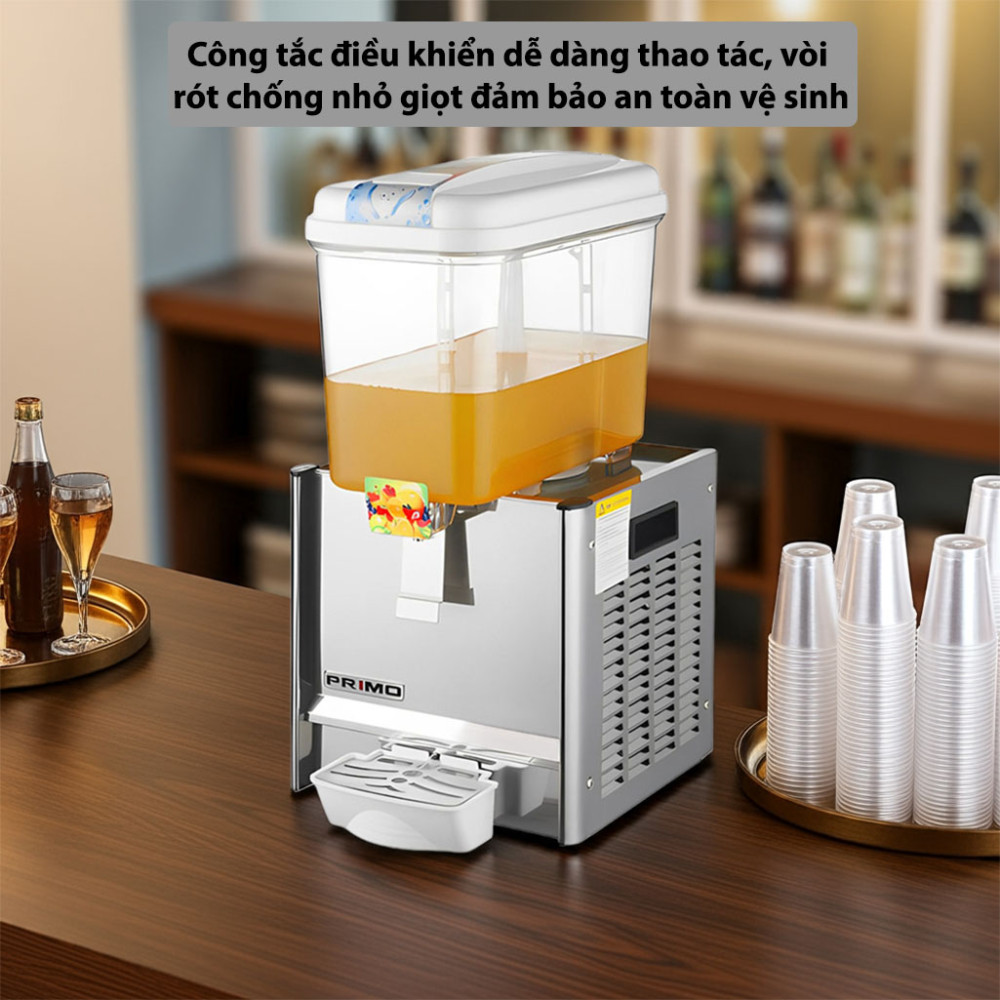 Máy làm lạnh nước trái cây 1 ngăn Primo 0200601425 điều khiển đơn giản dễ sử dụng máy