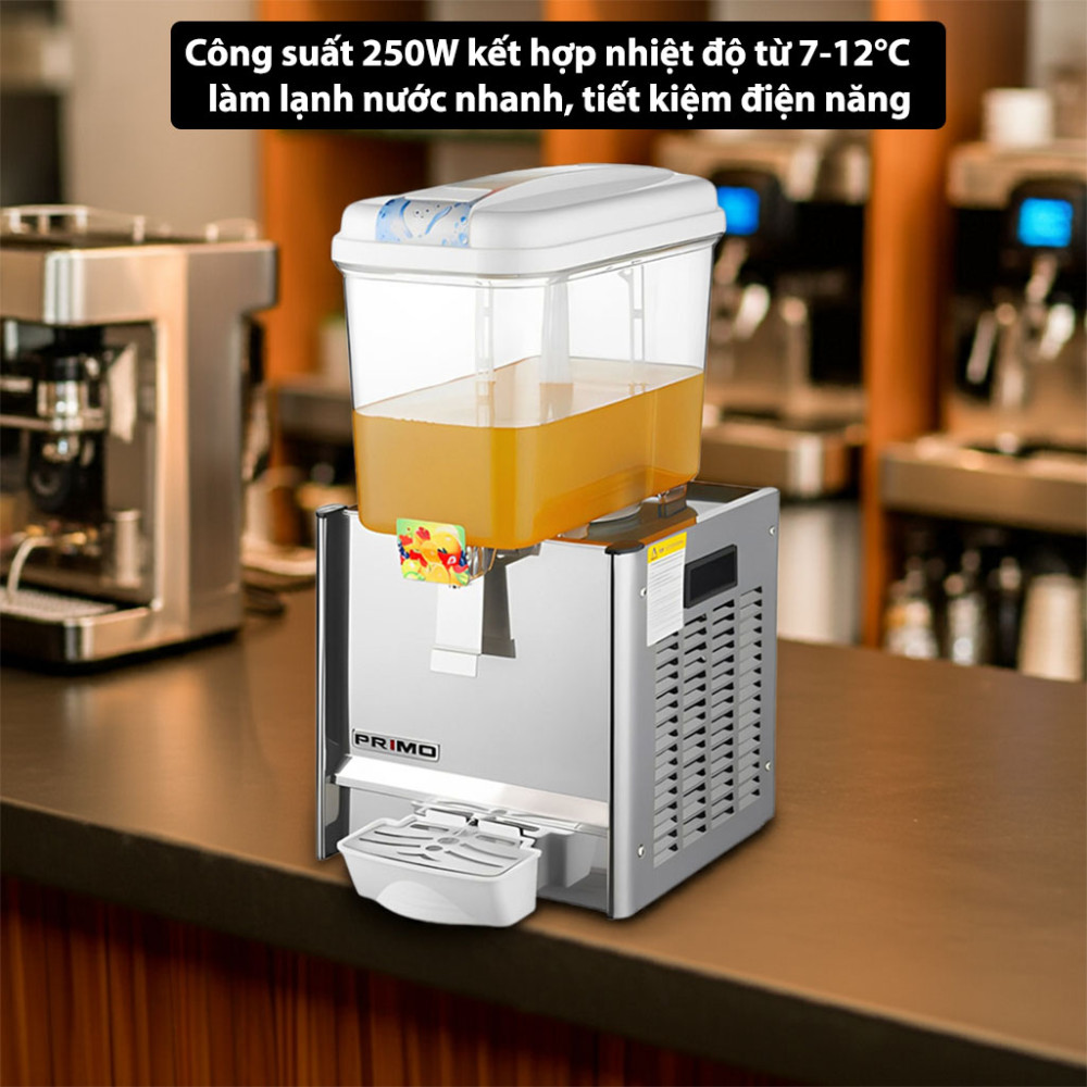 Máy làm lạnh nước trái cây 1 ngăn Primo 0200601425 công suất mạnh mẽ, nhiệt độ ổn định làm lạnh nhanh