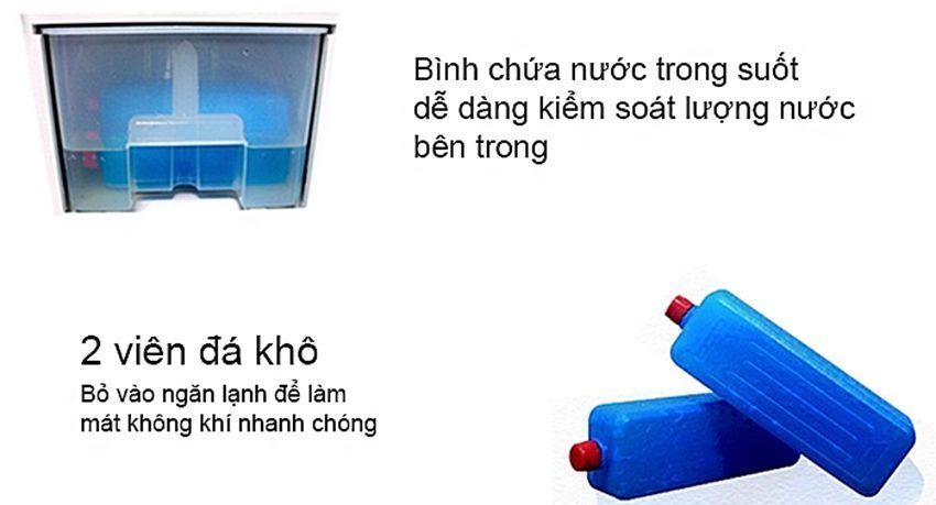 Máy làm mát Legend LA-007 có bình nước trong suốt 