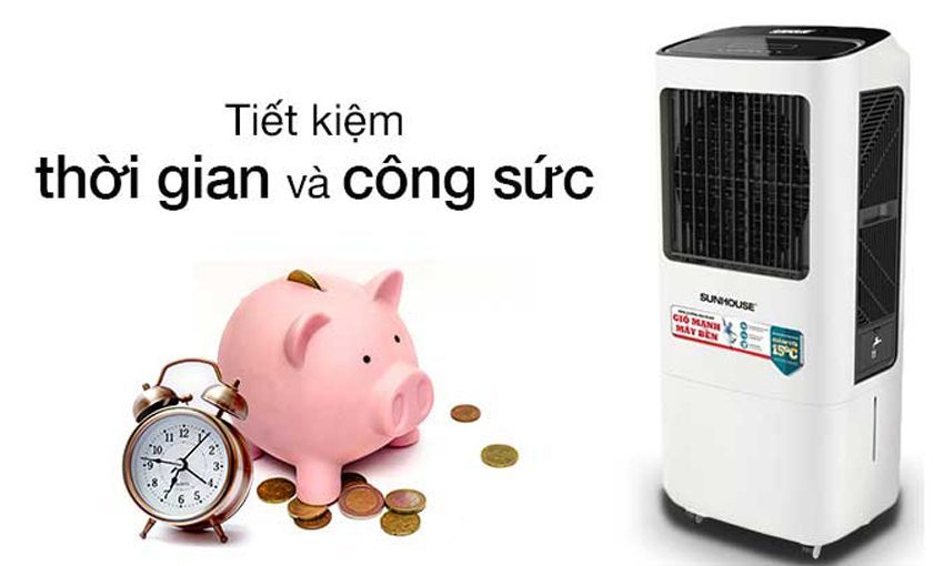 Máy làm mát không khí Sunhouse SHD7768 giúp tiết kiệm thời gian và công sức