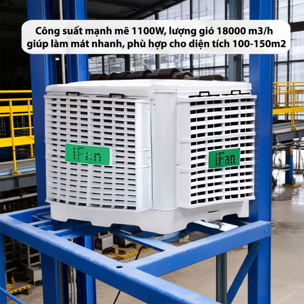 Máy làm mát cố định công nghiệp iFan FAD-18MR hoạt động với công suất mạnh mẽ cho hiệu suất làm mát nhanh chóng