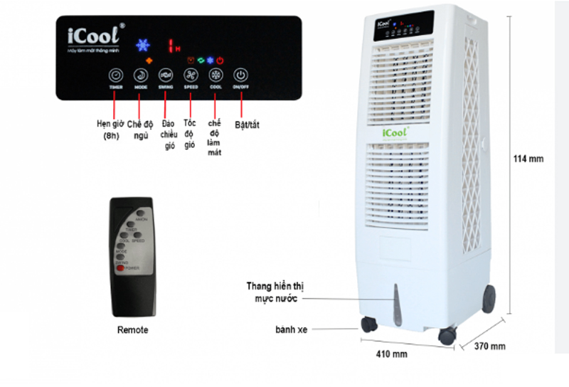 Máy làm mát không khí iCool IC-702 Mini - Hàng chính hãng