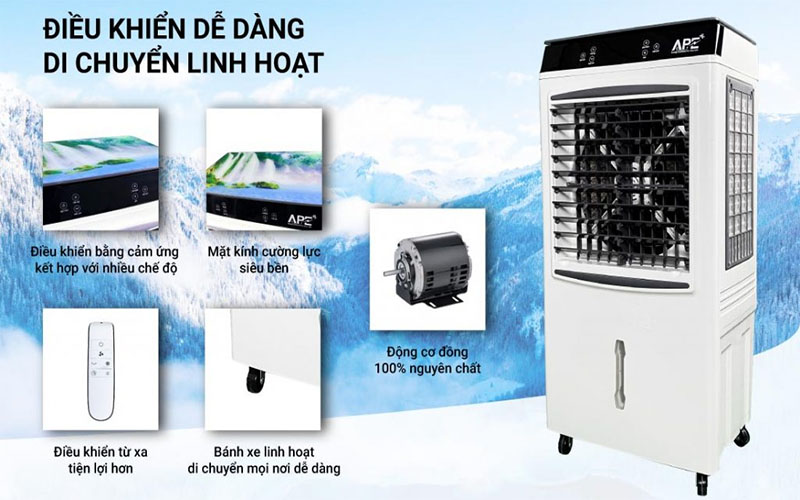 Thiết kế sang trọng của Máy làm mát không khí APE AP6001R