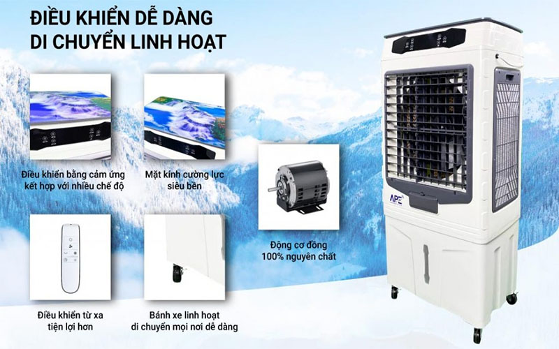 Máy làm mát không khí APE AP8001R - Hàng chính hãng
