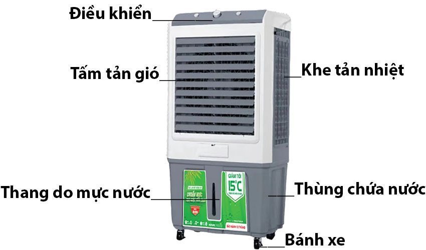 Máy làm mát không khí Bamboo BB8100 - Hàng chính hãng