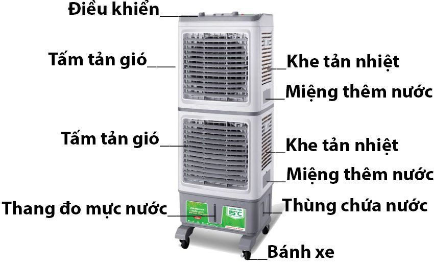 Máy làm mát không khí Bamboo BB2T - Hàng chính hãng