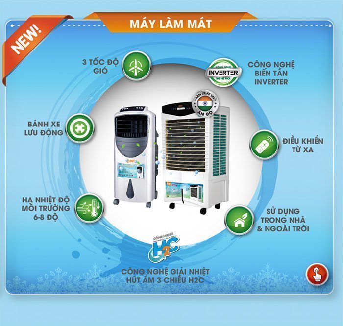 Máy làm mát không khí Comet CM8840 - Hàng chính hãng